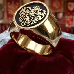 Anillo empresarial modelo moscu de oro 22k