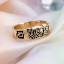 Anillo de graduación nuevos modelo buho licenciatura en derecho